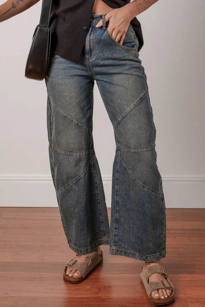 Exposed Stitching Loose Straight High Waist Jeans Trendsi ad22eb5d-5027-48e6-a26b-2207e410b8bd-Max-Origin