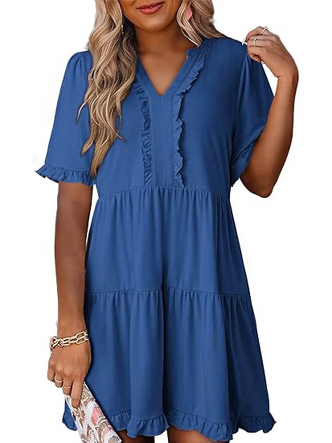 Tiered Notched Short Sleeve Mini Dress Royal Blue Trendsi ad5fffcf-7a50-4e92-a7bc-ecaa886effda-Max-Origin