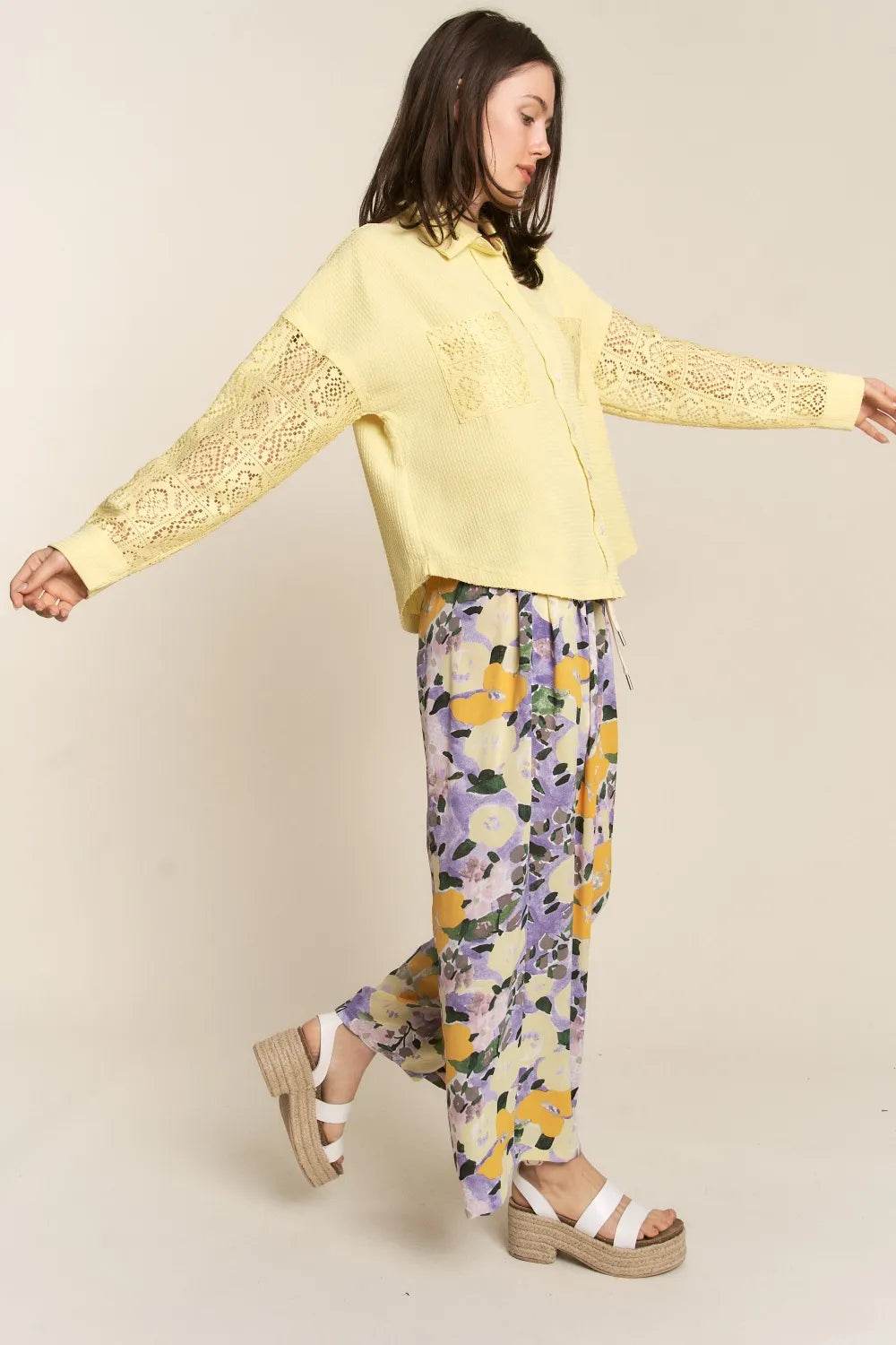 J.NNA Button Down Lace Long Sleeve Waffle Shirt Trendsi ad6169e3-3f4b-4daf-941f-f965625a5912-Max