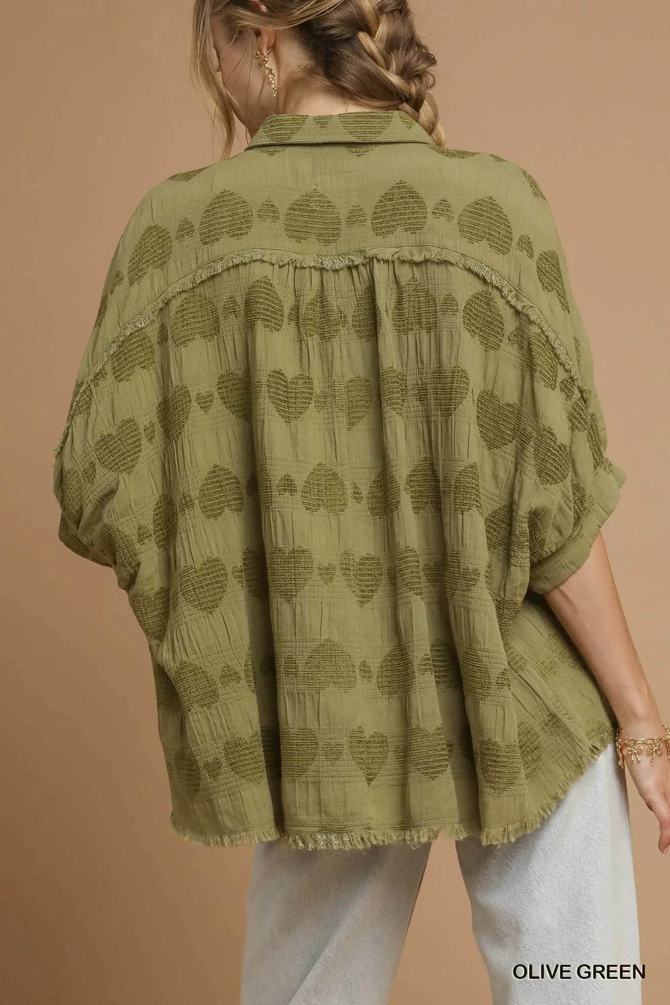 Umgee Jacquard Heart Collared Shirt Trendsi ad7b844c-f8bd-4299-b07d-9e299d079ee7-Max-Origin