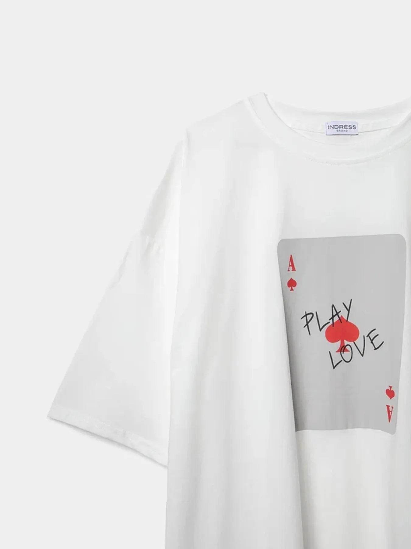 Graphic Round Neck Half Sleeve T-Shirt Trendsi ad929024047b4abc9fe38d83bbf661a7-Max-Origin