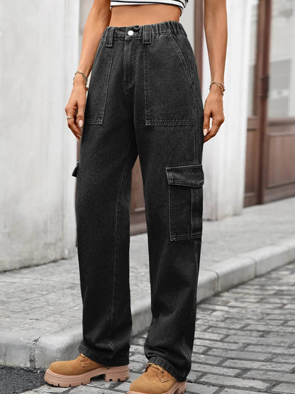 High-Waisted Cargo Jeans Trendsi ad996474b7bd4fceb17f2d04d471c10a-Max-Origin