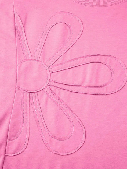 Flower Oversized Round Neck T-Shirt Trendsi ae197cadac0a4b2a9a61c43685dc009b-Max-Origin