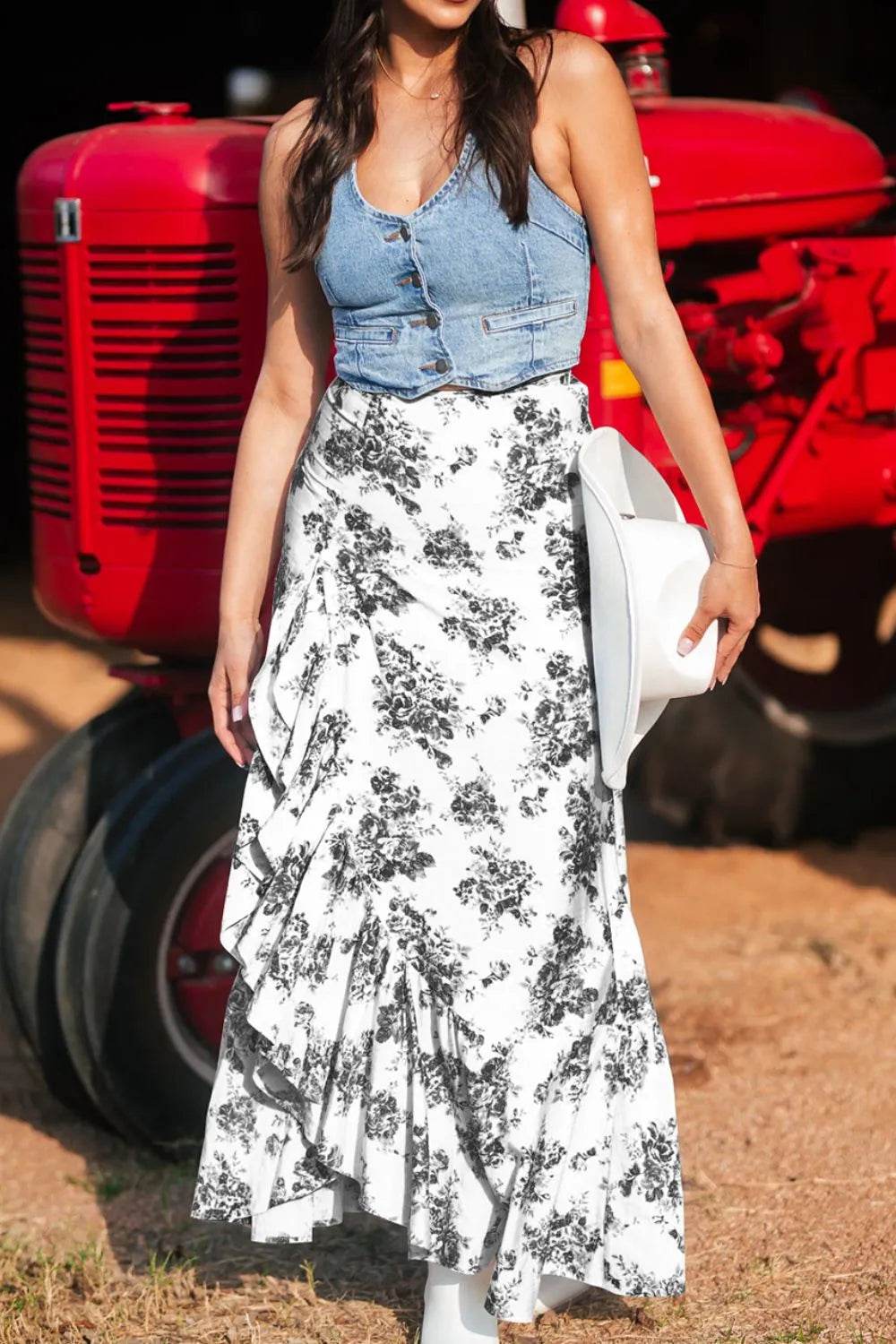 Boho Floral High Waist Ruffle Split Maxi Skirt Trendsi ae55cfd6-b1fe-47f2-b0f0-0b62b82360d1-Max-Origin
