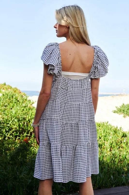 Davi & Dani Jacquard V-Neck Flutter Cap Sleeve Tiered Dress Trendsi ae74683ddca54e9a8ed55e5474d42836-Max-Origin