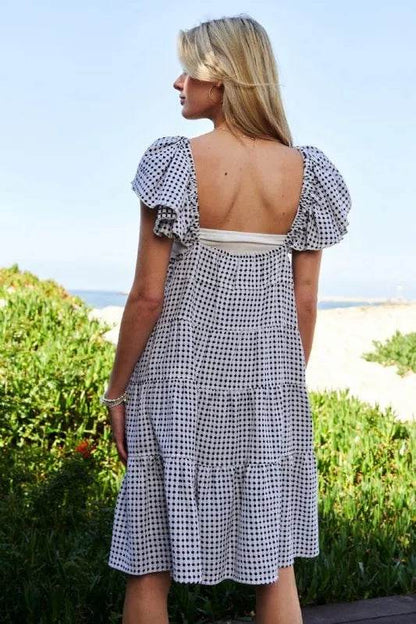 Davi & Dani Jacquard V-Neck Flutter Cap Sleeve Tiered Dress Trendsi ae74683ddca54e9a8ed55e5474d42836-Max-Origin