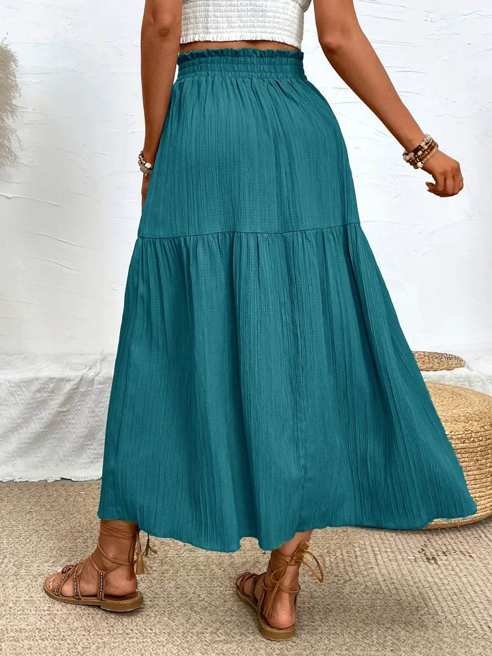Frill Slit Skirt Trendsi ae776672-e185-447b-abe9-b29208256767-Max