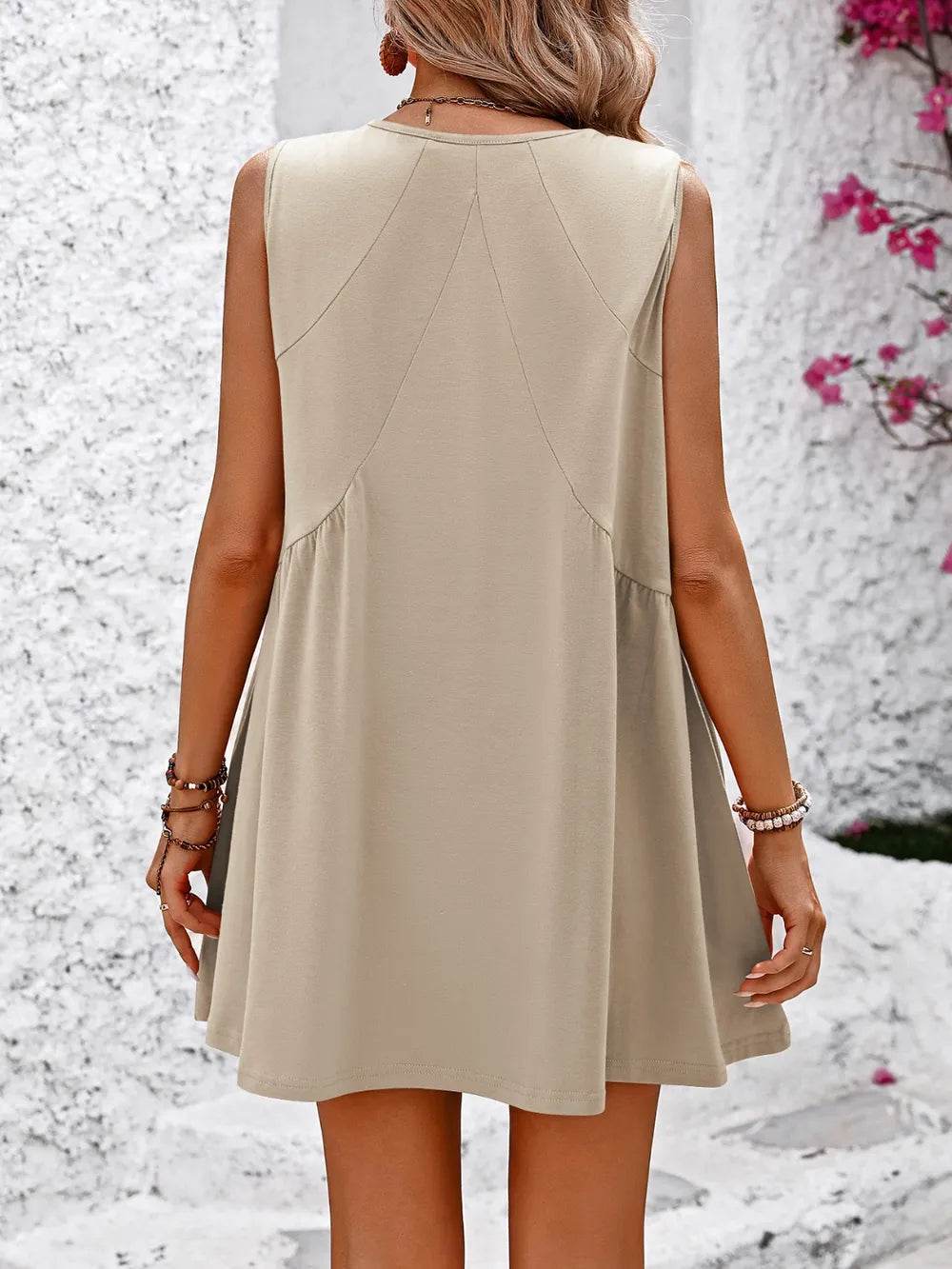 Mandy V-Neck Sleeveless Mini Dress Trendsi af14be43-7496-47a8-8f9d-f45533f139c6-Max