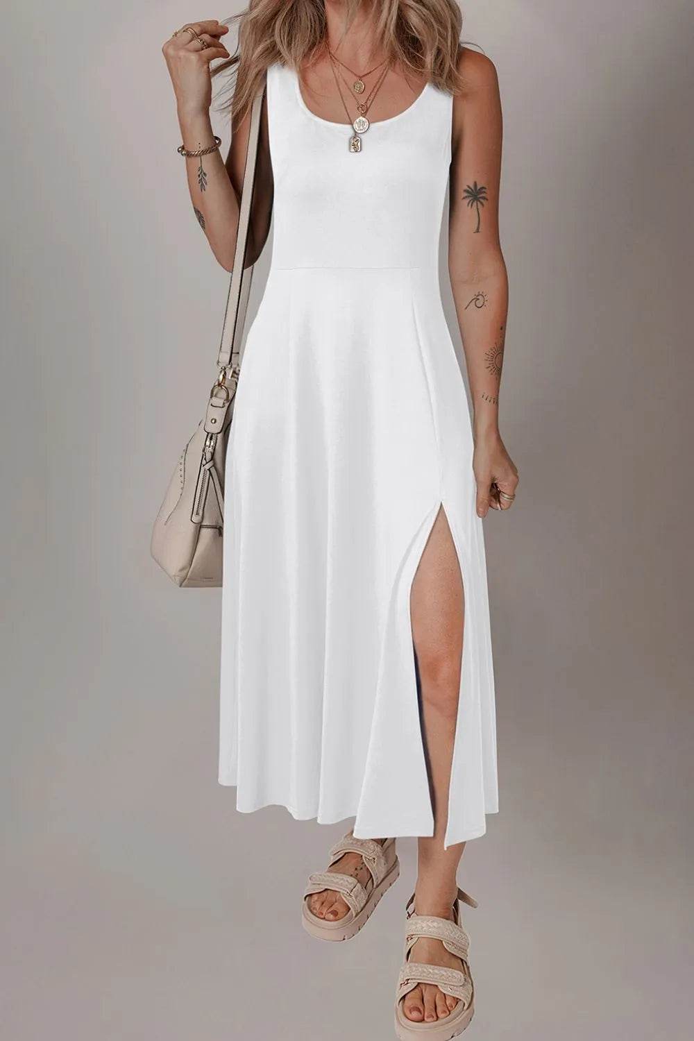 Side Slit Scoop Neck Wide Strap Dress White Trendsi af47eb4e-e98c-41db-b7f0-63e2466431dd-Max