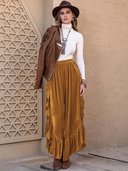 Slit Ruffled Wide Leg Pants Trendsi afb52a9c-8bfd-42fb-9036-ad7aceeb8c63-Max