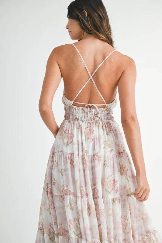 MABLE Floral Print Tiered Cami Maxi Dress Trendsi afba74853a124199b97b6e529b303c55-Max-Origin