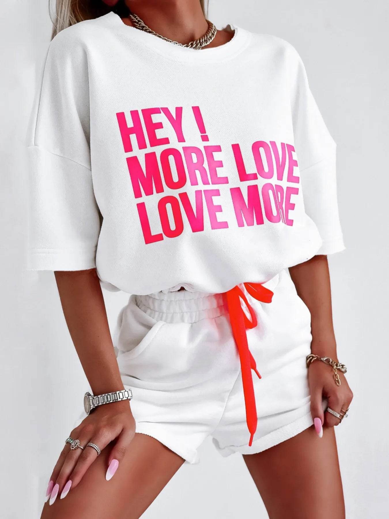 Letter Graphic Top and Shorts Set Trendsi b0225c2bfa474ba38841db25d8f27224-Max-Origin