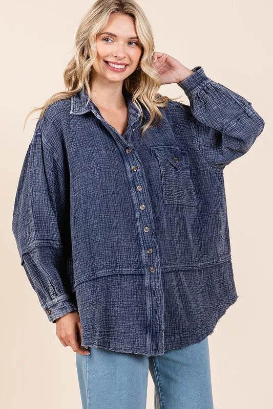 Mittoshop Textured Collared Neck Long Sleeve Shirt Trendsi b0781269-3ad2-4de1-a228-0646619e9986-Max