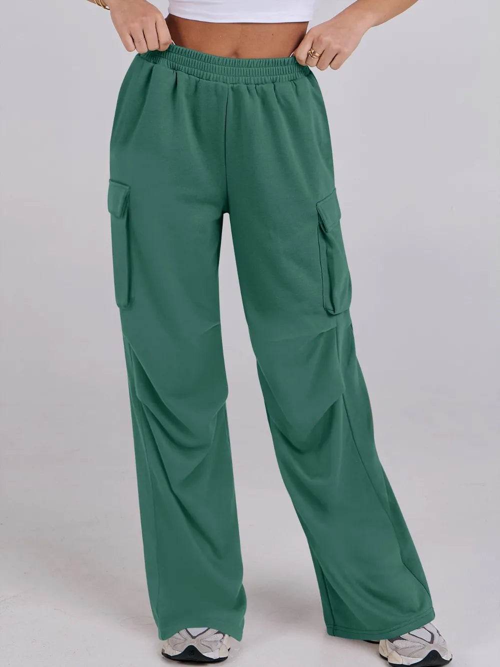 Elastic Waist Wide Leg Pants with Pockets Trendsi b0a5385f-76f3-47ed-a409-a2840ab6b5ef-Max