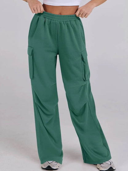 Elastic Waist Wide Leg Pants with Pockets Trendsi b0a5385f-76f3-47ed-a409-a2840ab6b5ef-Max