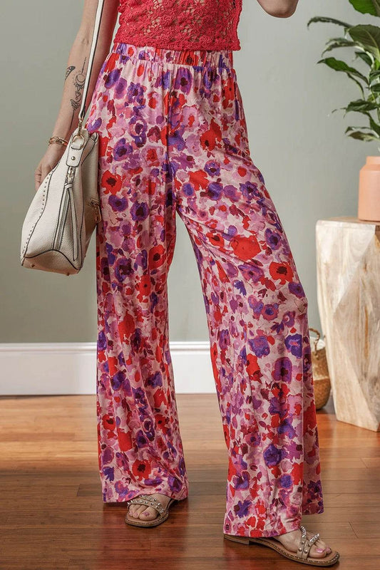 Floral Wide Leg Elastic High Waist Pants Strawberry Trendsi b216cc96-9676-471d-a52c-cd4b89bc63bb-Max