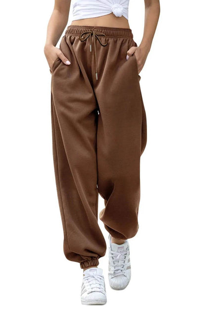 Elastic Waist Joggers with Pockets Trendsi b2212c13-ac8e-4bd3-80ab-9dc455f16d9d-Max