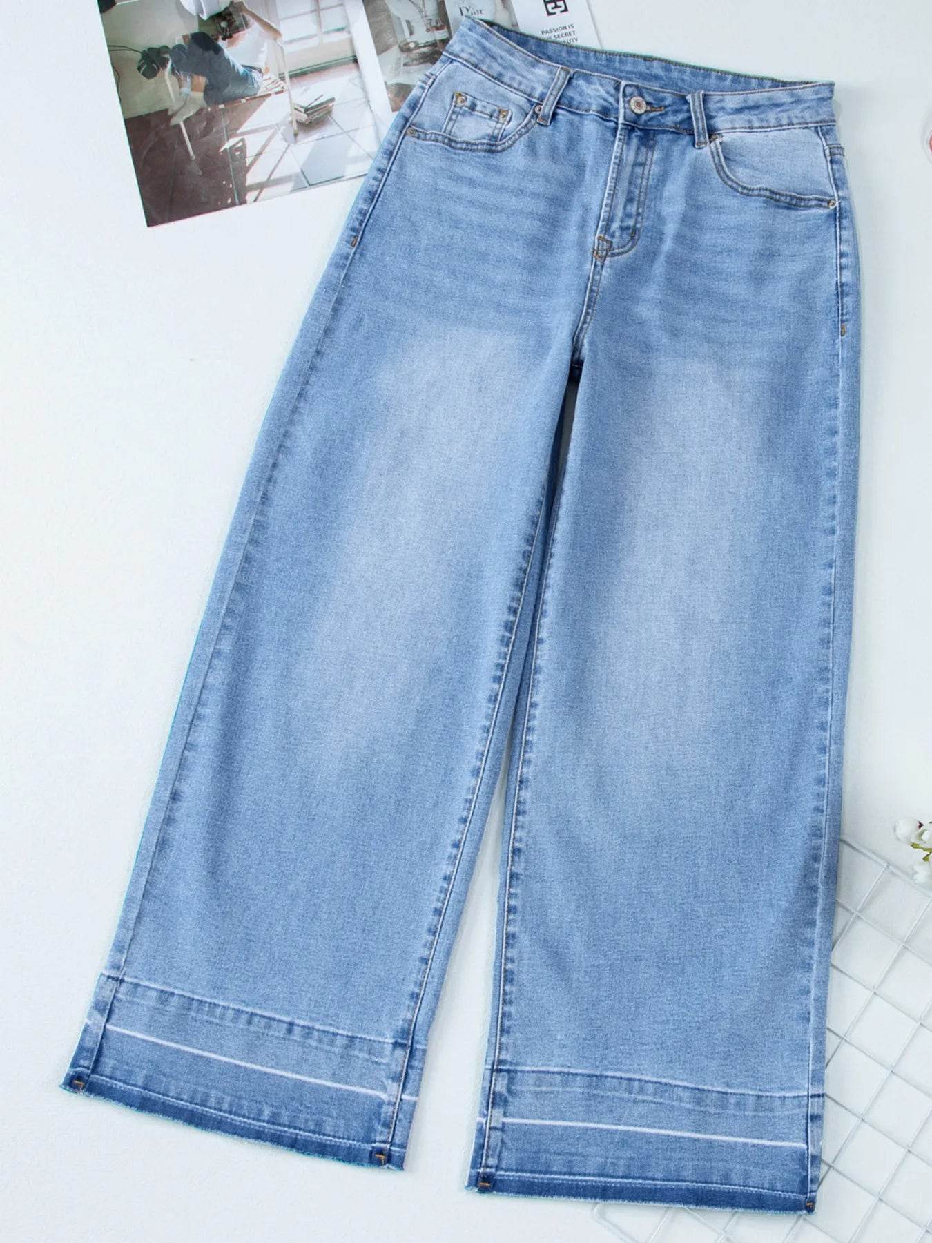 High Waist Wide Leg Washed Jeans Trendsi b228afd932754e38b9037e984b68e6fb-Max-Origin