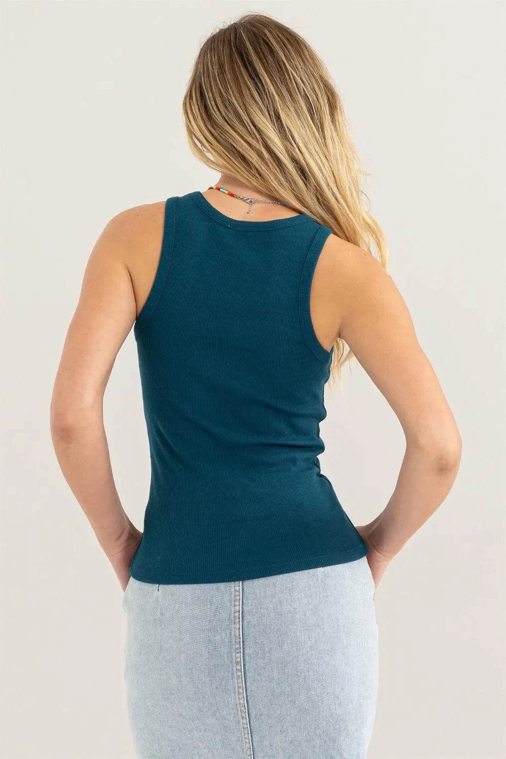 HYFVE Ribbed Round Neck Tank Trendsi b24d1dec-14b5-481e-b9ef-36e7eead5248-Max