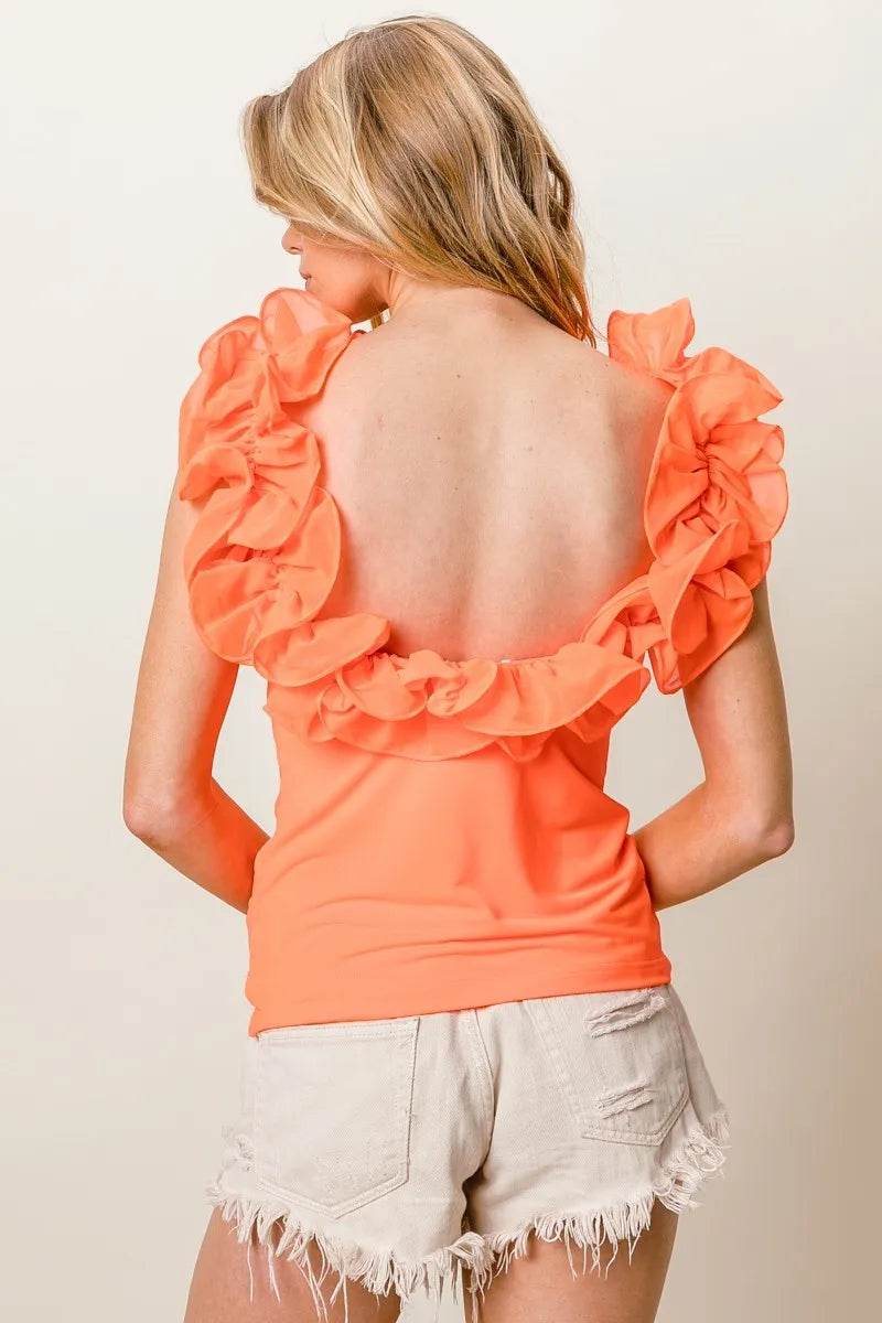 BiBi Merrow Frilled Strap With Neckline Tank Top Trendsi b2973085022b45d9ad715cf40b244a84-Max-Origin