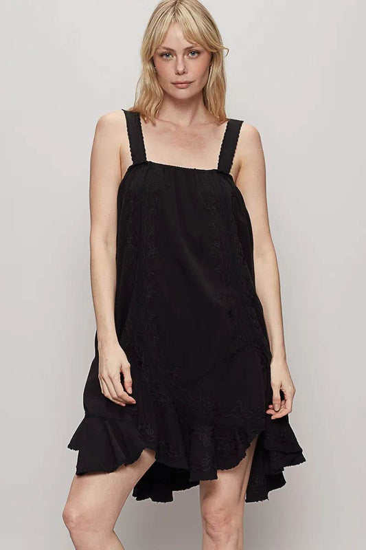 POL Ruffle Hem Sleeveless Mini Dress Black Trendsi b2b41e69-e7a6-4d1b-b638-0f95401deb3f-Max-Origin