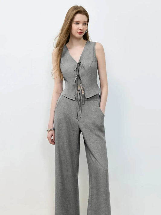 Tie Front Vest and Wide Leg Pants Set Gray Trendsi b2dd3e95-cf3e-4c0f-84aa-ce7eed594023-Max-Origin