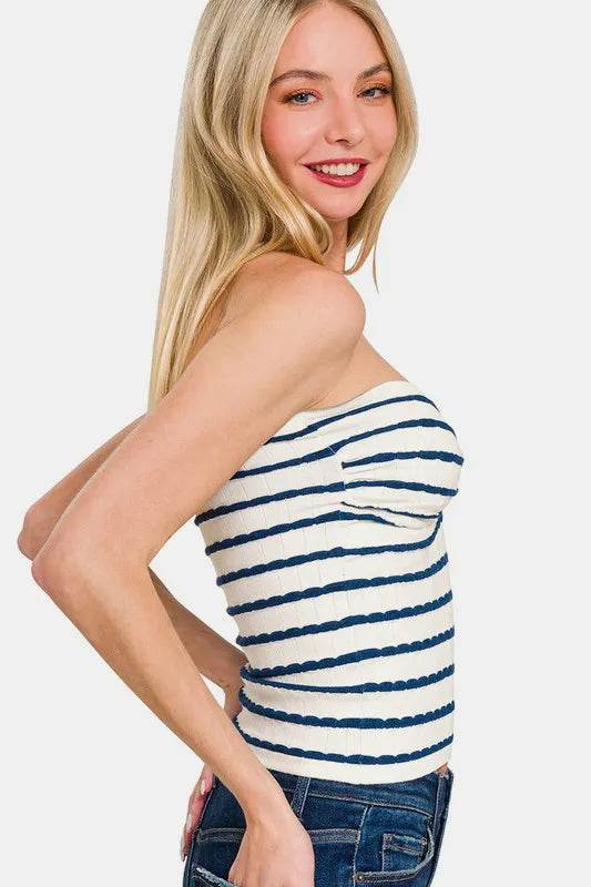 Zenana Twisted Sweetheart Neck Striped Tube Top Trendsi b35bc5ba-ad0d-4d1f-ae3e-a6c716626943-Max