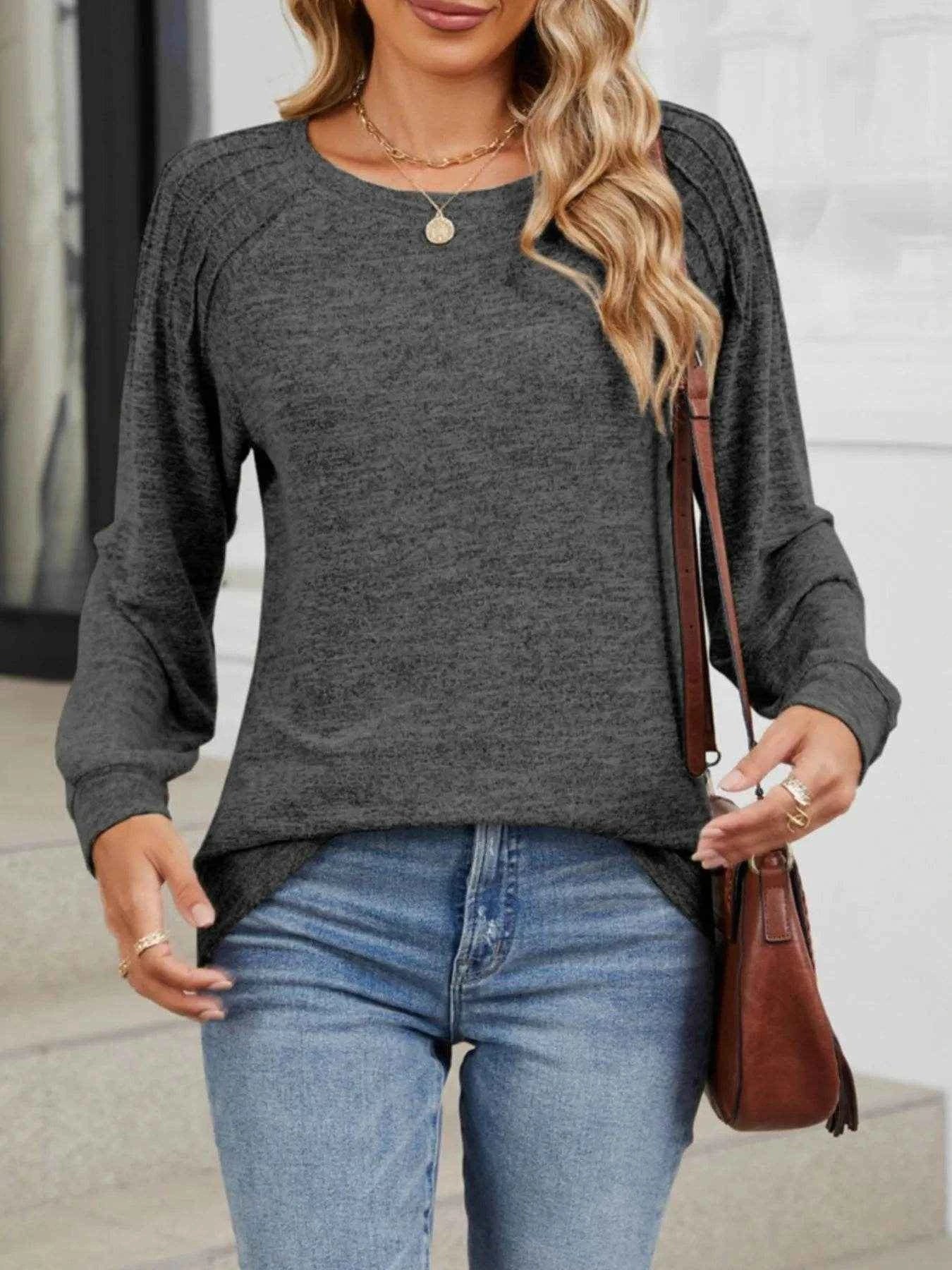 Round Neck Long Sleeve T-Shirt Trendsi b3baa4d2-ee27-4290-83f4-5c6d056ee32d-Max-Origin