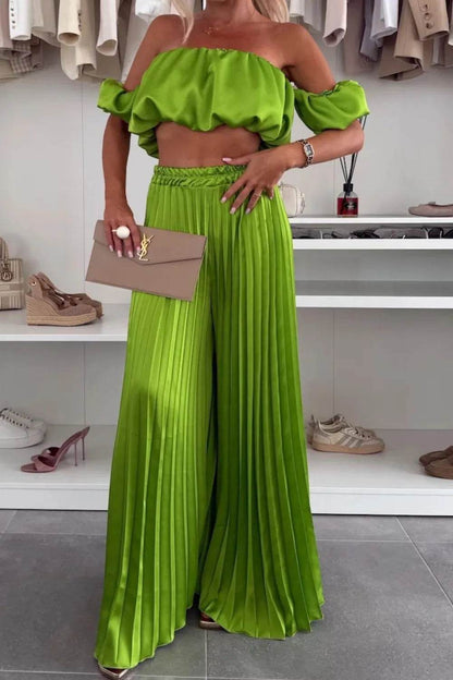 Off-Shoulder Top and Pleated Pants Set Green Trendsi b3f22c87-8e19-47a5-a0b2-6aa4f9cf619f-Max-Origin