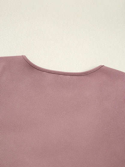 Ruched Front Long Sleeve T-Shirt Trendsi b4295f80b3764e5baffc0738d9885215-Max-Origin