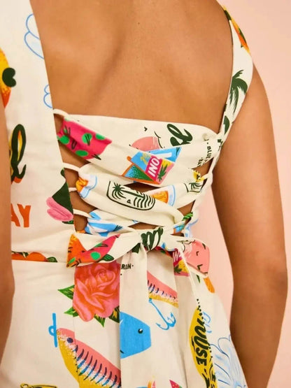 Printed Square Neck Summer Mini Dress Trendsi b47b415c-3c7e-480c-a59e-fb66cdb1d81a-Max-Origin