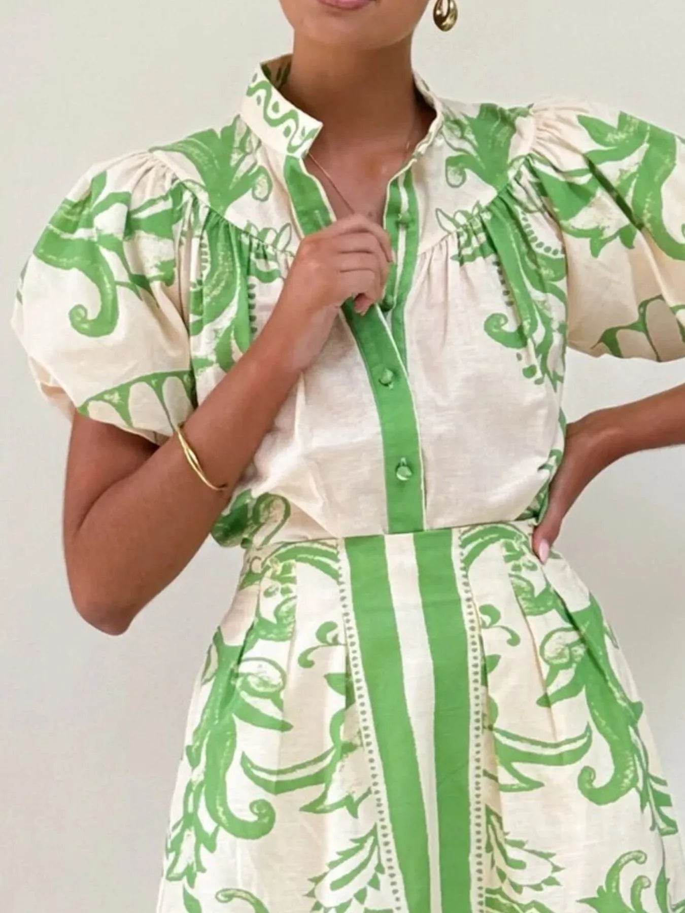 Printed Puff Sleeve Top and Skirt Set Trendsi b4c403d1-4da2-46bc-a962-991d110de1b6-Max-Origin