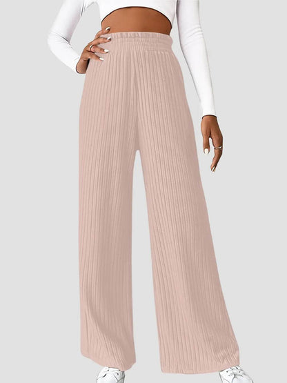 Ribbed High Waist Pants Watermelon pink Trendsi b5b954ad-2119-45f1-9ef5-52be08f5a4c2-Max