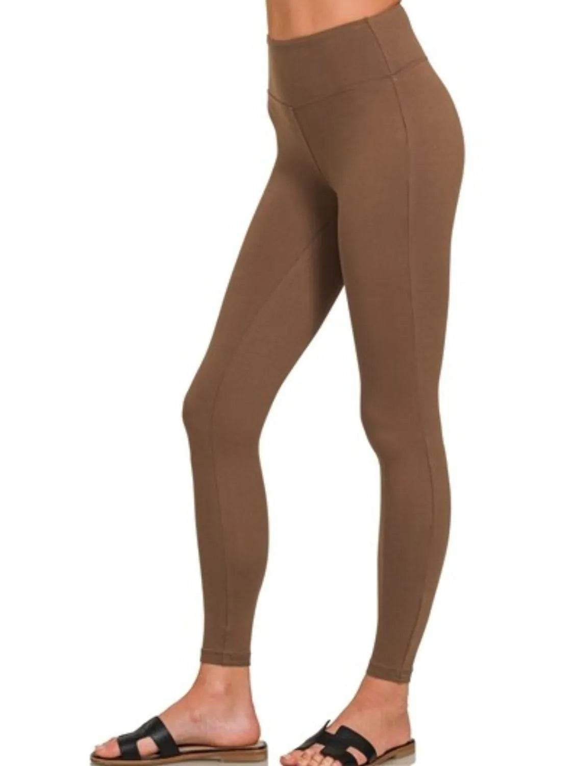 Zenana Microfiber Waistband Leggings Trendsi b5c9f806-feea-4bfe-b3b0-8c51e4af76c9-Max-Origin