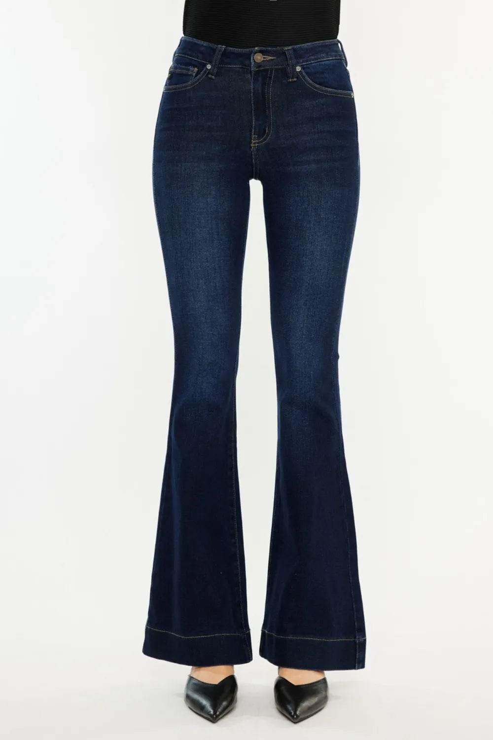 Kancan High Rise Slim Flare Jeans Trendsi b5e0f9cd-d56c-4f59-9ad5-ff2480cfea90-Max