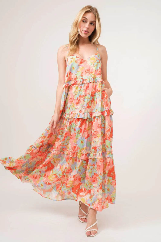 And The Why Floral Ruffled Tiered Maxi Adjustable Strap Cami Dress Floral Trendsi b67bddc0-d555-4663-aa90-f9f18fe1cc53-Max