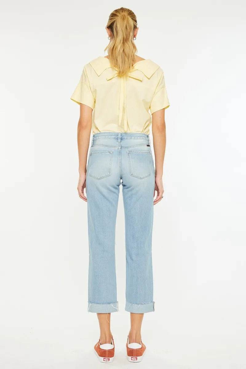 Kancan Mid Rise Distressed Boyfriend Jeans Trendsi b681ca474fd3420cb60d5054bdd12ba9-Max-Origin
