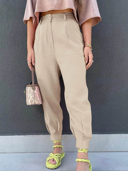 High Waist Cropped Pants Trendsi b6e1c641-098b-4814-99f5-49ca0ad10b2b-Max