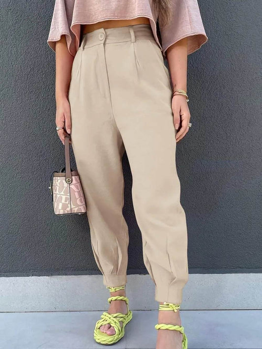High Waist Cropped Pants Trendsi b6e1c641-098b-4814-99f5-49ca0ad10b2b-Max