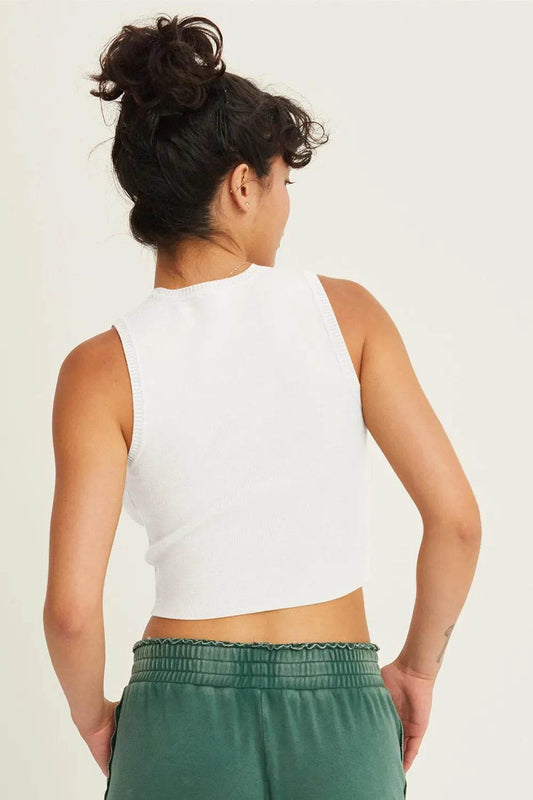 HYFVE Ribbed Knit Cropped Tank Trendsi b703235a-513c-4751-9404-7feed46b33b0-Max