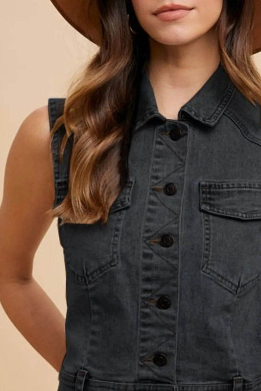 Annie Wear Collared Neck Button Down Denim Vest Trendsi b70ffc9d-c363-4d92-ab79-80d12bebf443-Max