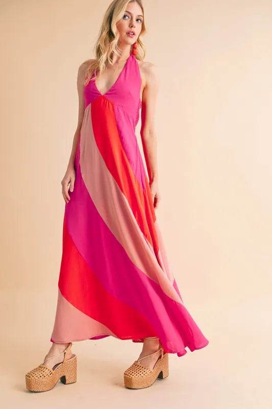 Aemi+Co Color Block Sleeveless Maxi Dress Trendsi b734abf727dd4bbc9a7f117ba92056e2-Max-Origin