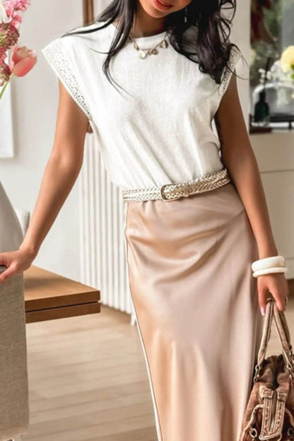 Lace Patchwork Cap Sleeve Round Neck T Shirt Trendsi b74734f9-6445-4f68-b52b-25400f666c14-Max-Origin