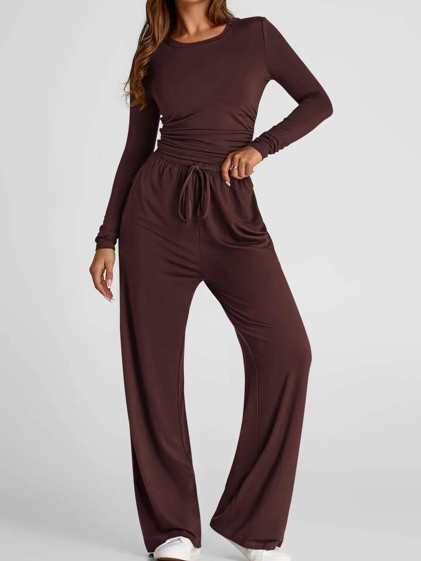 Round Neck Long Sleeve Top and Pants Set Trendsi b7656d6f828d4a3dbd6dcb186cd25b13-Max-Origin