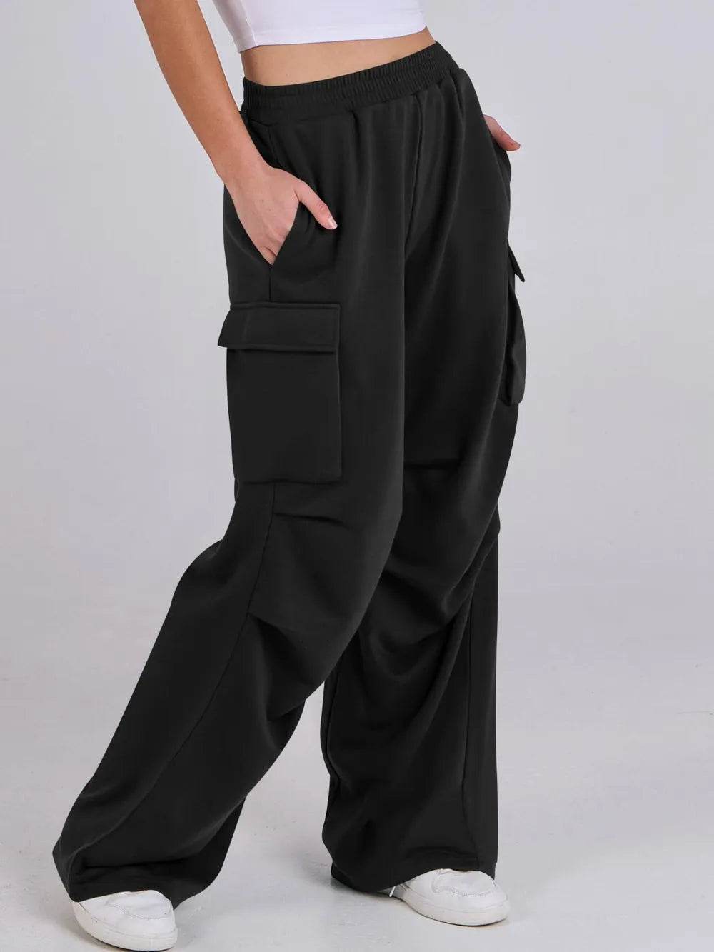 Elastic Waist Wide Leg Pants with Pockets Trendsi b787cea9-b3c8-4de9-9d6c-8e213f1a13dc-Max