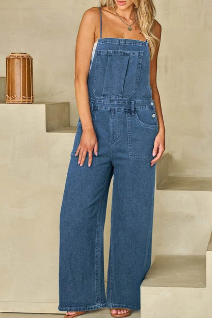 Adjustable Tie Straps Wide Leg Denim Overalls Medium Trendsi b79cff62-baf7-4ac7-acd0-866360074d9a-Max