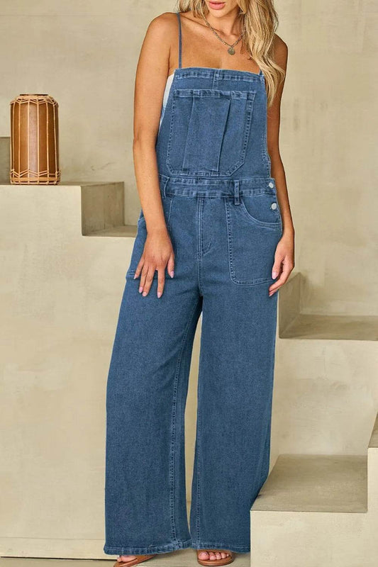 Adjustable Tie Straps Wide Leg Denim Overalls Medium Trendsi b79cff62-baf7-4ac7-acd0-866360074d9a-Max