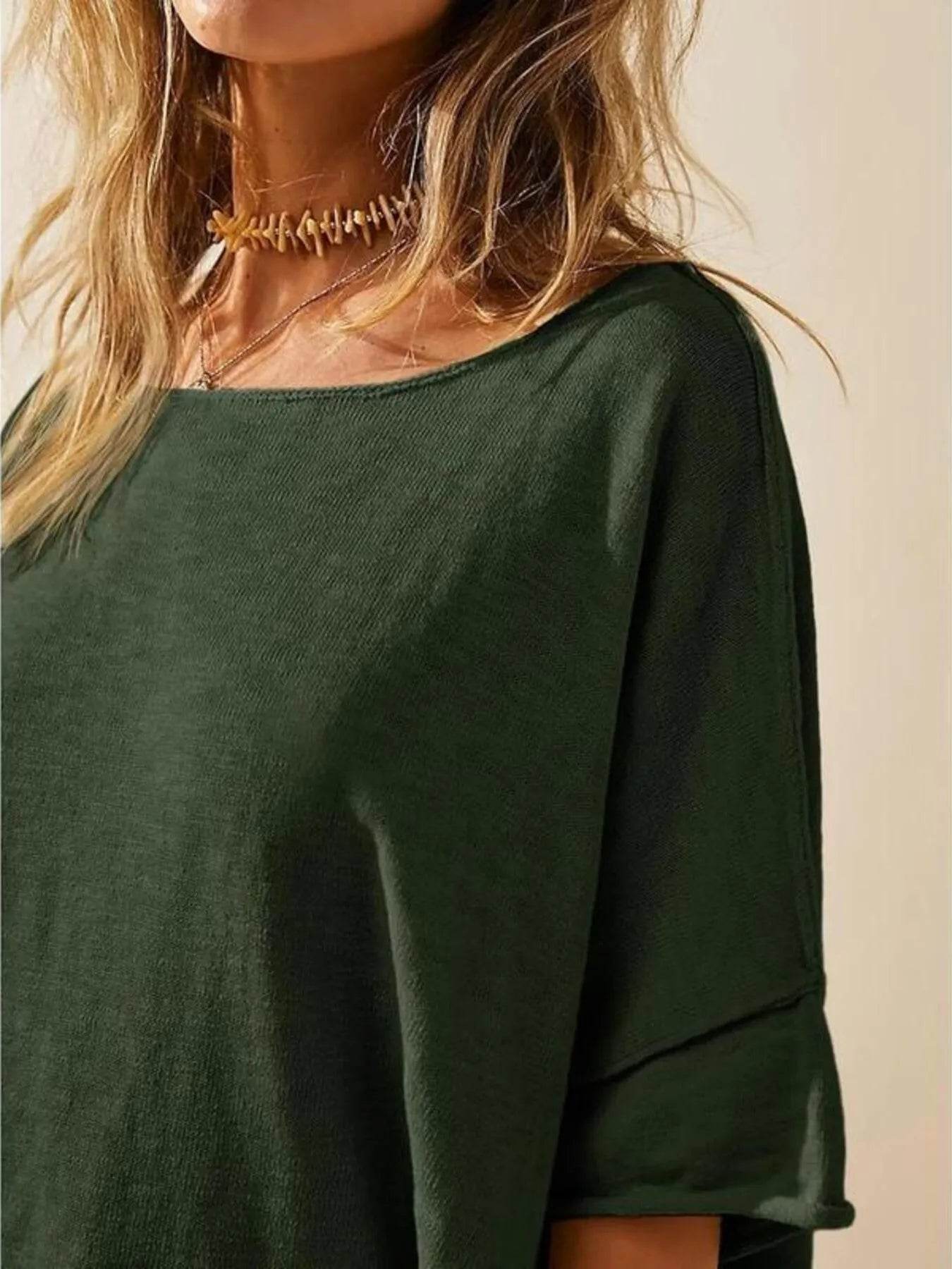 Oversized Round Neck Drop-Shoulder T-Shirt Trendsi b7be326bb7c64f28859bf8bdac1b0849-Max-Origin