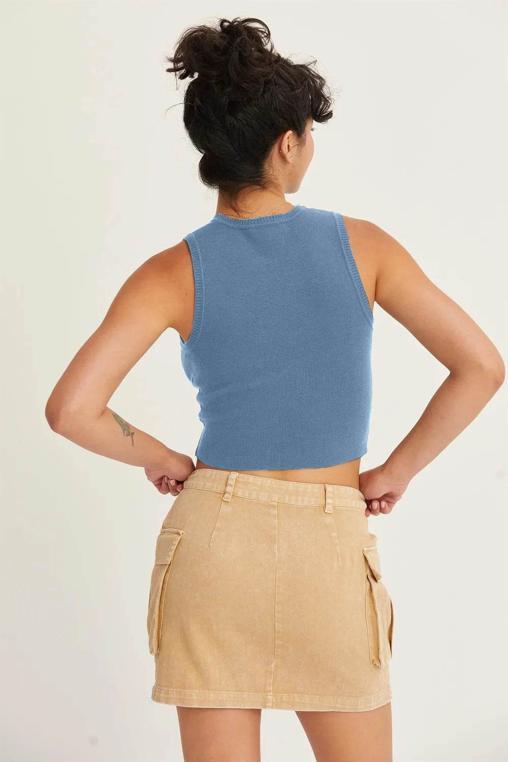 HYFVE Ribbed Knit Cropped Tank Trendsi b7eb7364-4484-4bba-985c-6cb0ae6acd0c-Max