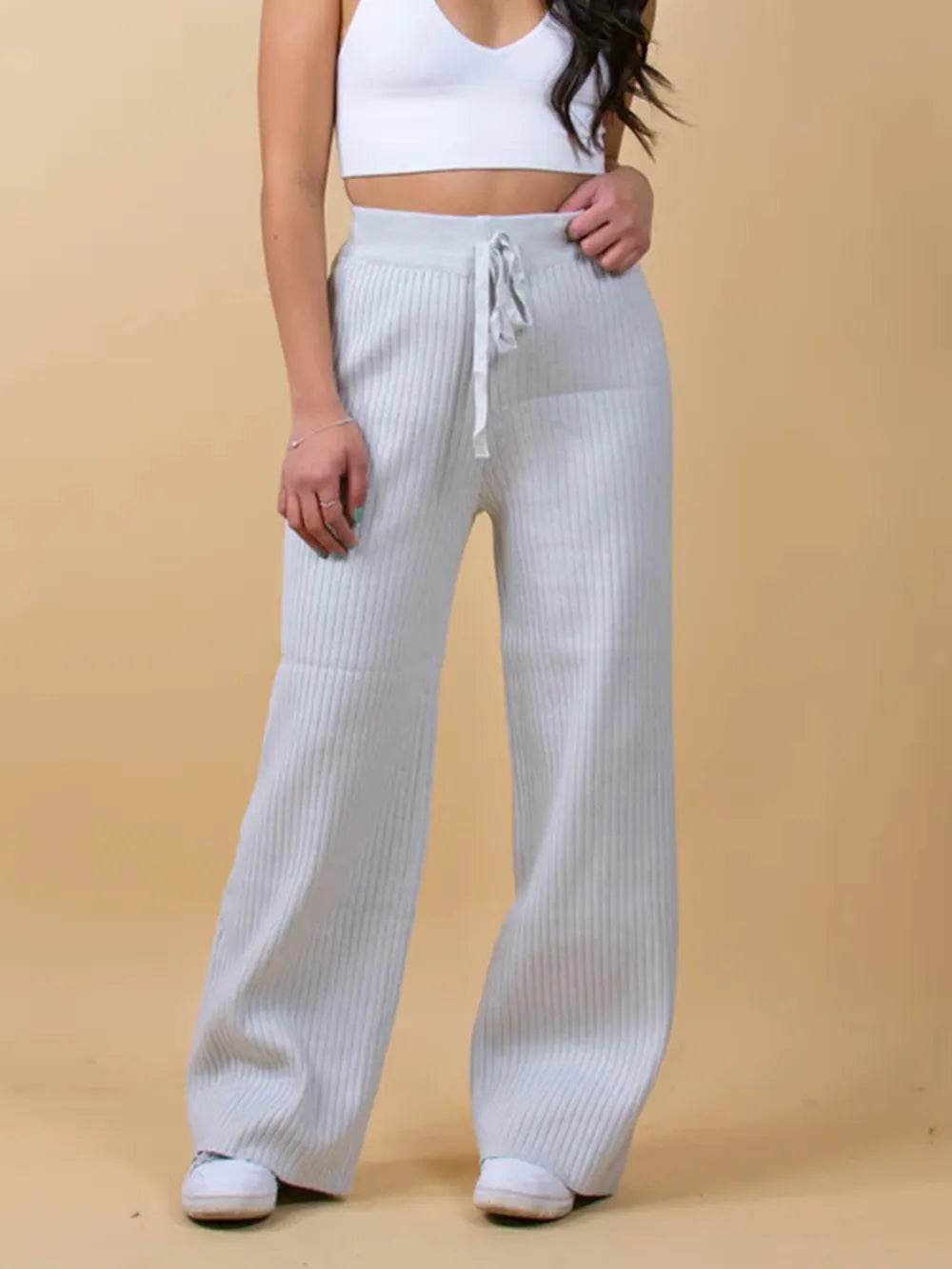Ribbed Wide Leg Sweater Pants Light Gray Trendsi b83dbc9f-75d4-45df-b899-8bfafc101c98-Max